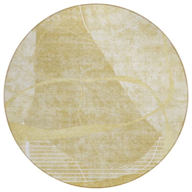 HomeRoots Abstract Transitional Rectangle Outdoor Rug