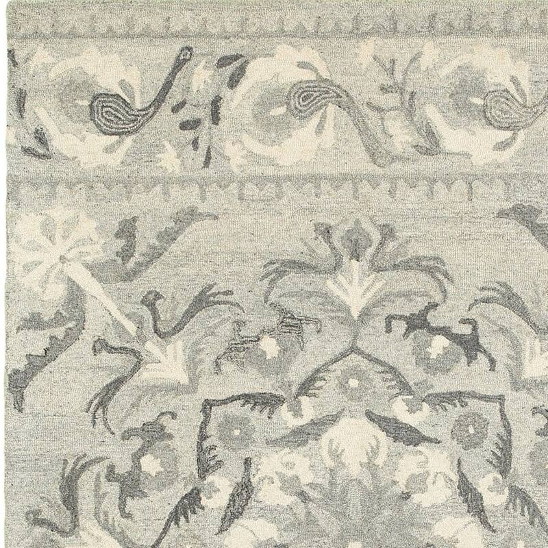 HomeRootsFloral Scandinavian Rectangle Area Rug
