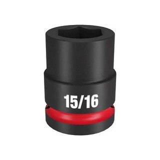 Milwaukee Tool Standard Impact Socket,Steel,15/16