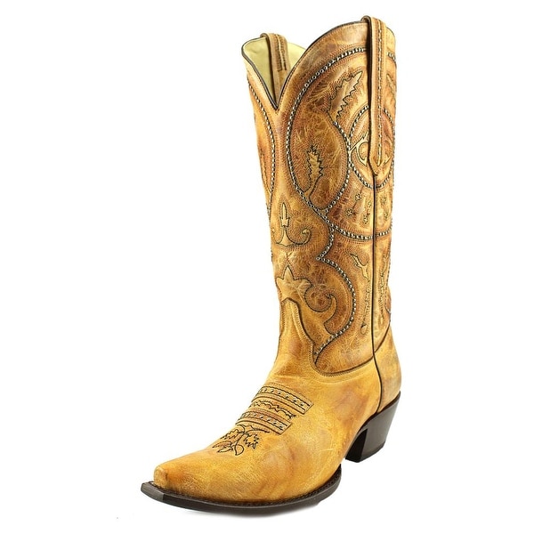 Corral G1279 Women Square Toe Leather Black Western Boot