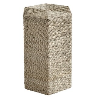 Hexagonal Braided Side Accent Table - 20"