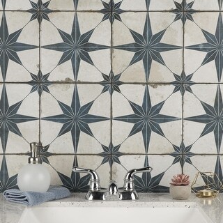 Royals Estrella Blue Ceramic Floor and Wall Tile
