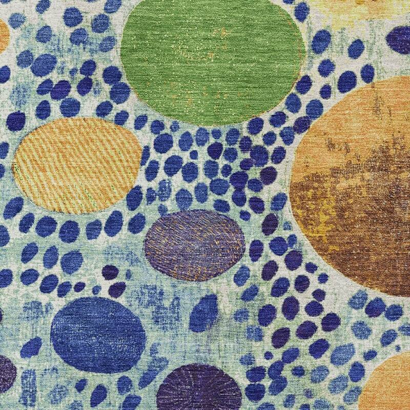 HomeRoots Geometric Transitional Rectangle Outdoor Rug