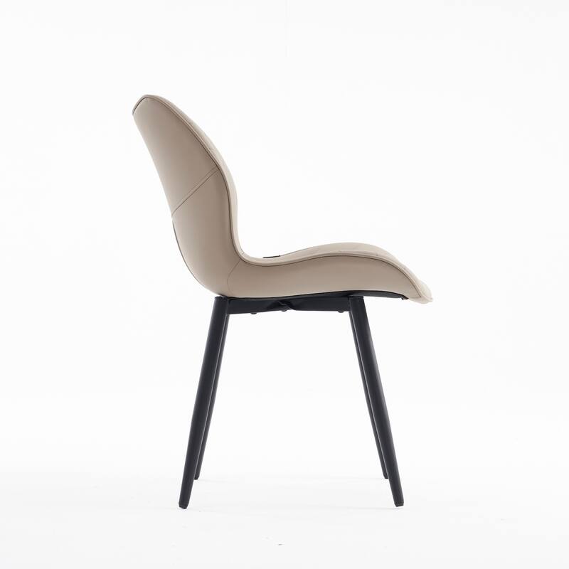 Upholstered Dining Chairs Set of 2, Faux Leather Kitchen Chairs