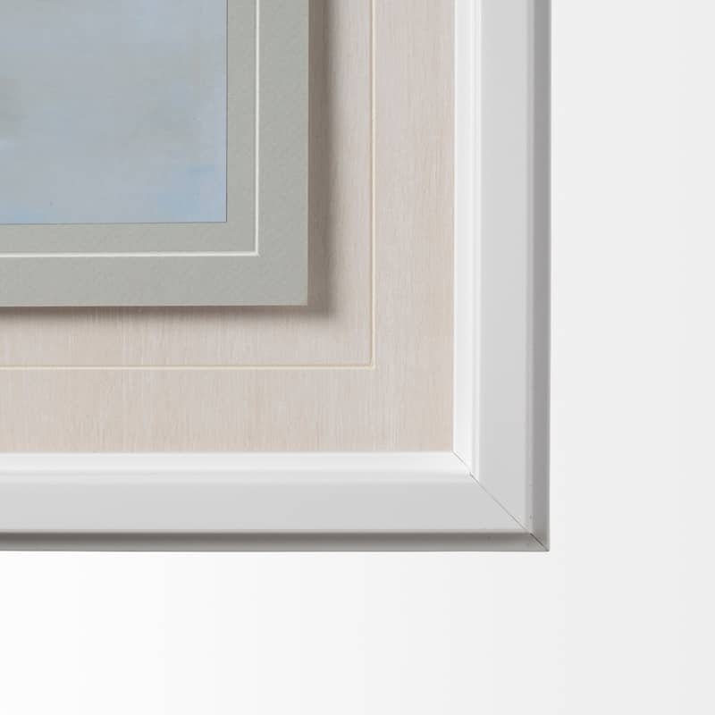Ocean Fence Framed Art Print