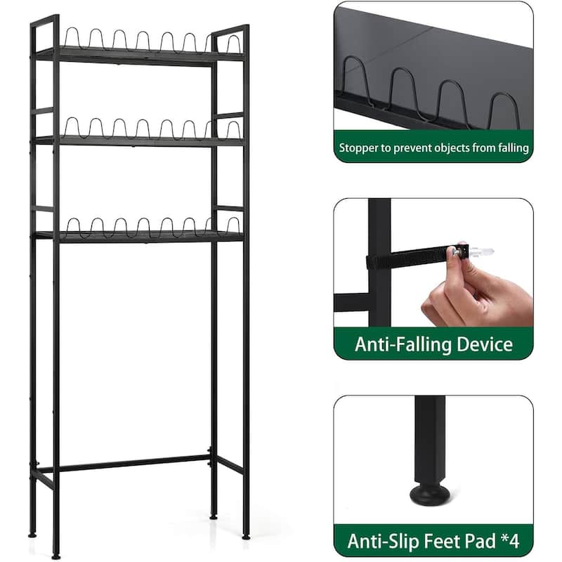 3-Tier Over The Toilet Storage