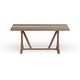 preview thumbnail 16 of 16, Benchwright Rustic Pine Trestle Accent Dining Table by iNSPIRE Q Artisan