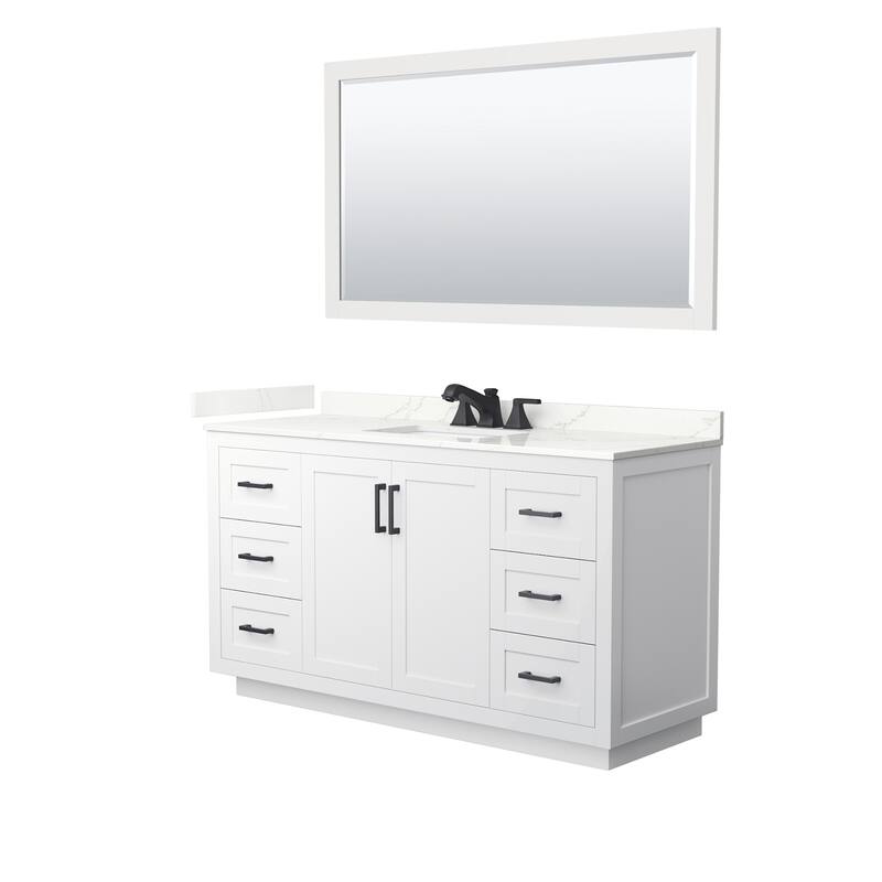 Wyndham Collection WCF292960S-QTZ-US3M58 Miranda 60" Free Standing