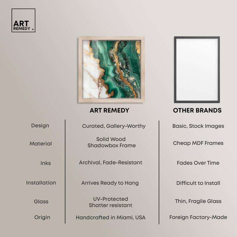 Malachite Majesty Shadowbox by Art Remedy