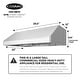preview thumbnail 10 of 9, Cosmo 30 in. Ducted Under Cabinet Range Hood in Stainless Steel with Push Button Controls, LED Lighting and Permanent Filters