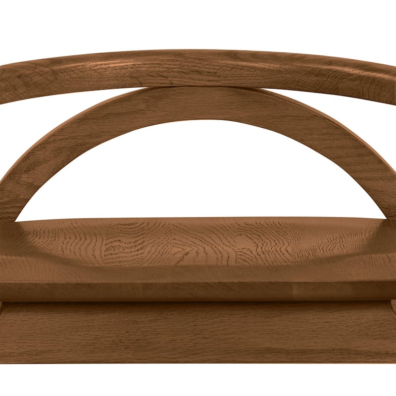 Poly & Bark Yokohama Counter Stool in Black - Solid Oak Wood