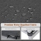 preview thumbnail 44 of 45, Outdoor Stackable Aluminum Dining Chair with Cushion (Set of 4)