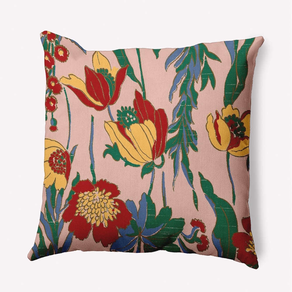 Bold Flower Garden Decorative Indoor/Outdoor Pillow