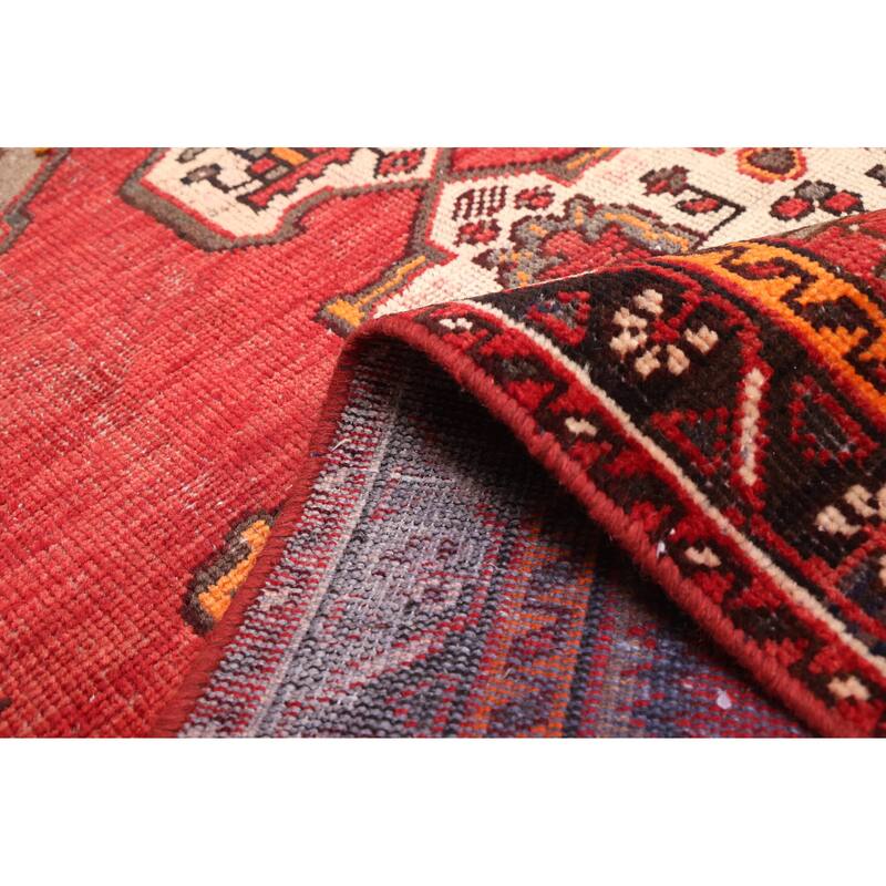 ECARPETGALLERY Hand-knotted Andelz Red Wool Rug - 4'0 x 6'5