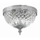 preview thumbnail 3 of 6, Crystorama 2 Light Crystal Flush Mount - 8"W x 8"H x 8"D