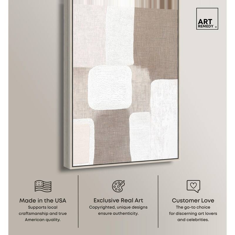 Stucco Squares I Canvas by Art Remedy