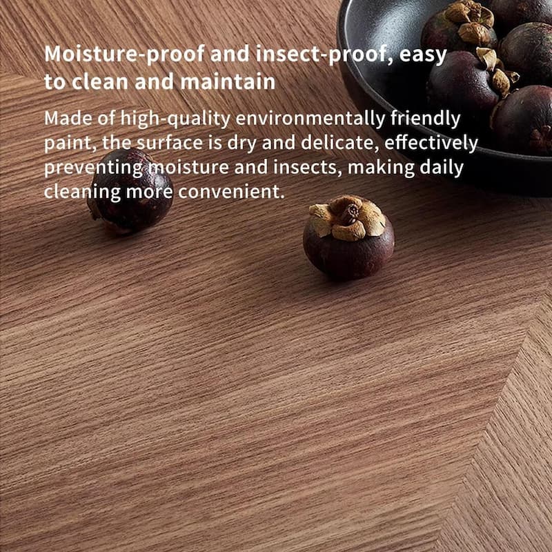 43.3-inch Round stainless steel base Nature Wood Walnut Top Large Round Dining Table for 4-8 people - 47.24" Wx47.24" Dx29.5"H