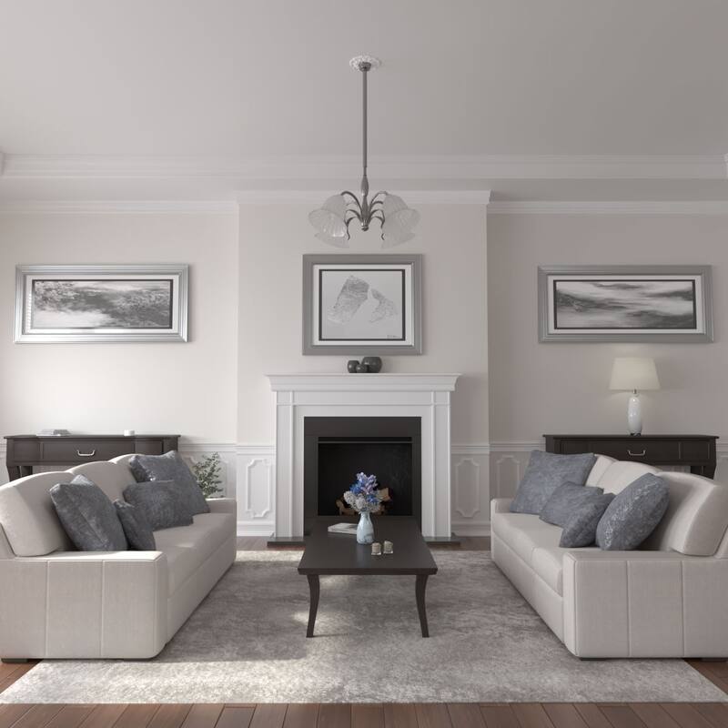 9 3/4"OD x 3 3/8"ID x 3/4"P Janice Ceiling Medallion - 9 3/4"OD x 3 3/8"ID x 3/4"P