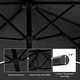 preview thumbnail 8 of 54, 13 ft Patio Umbrella with Base Double-Sided Rectangular Outdoor Deck Umbrella