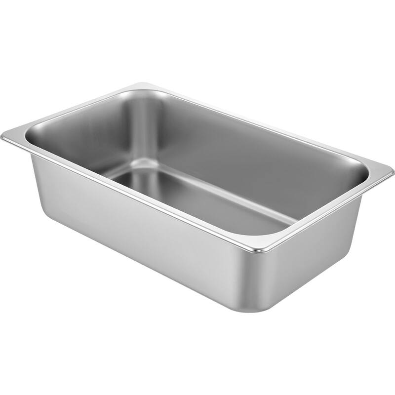 Steam Table Pans Stainless Steel Oven Tray Hotel Pans Anti-Jam Steam Table Food Pan - 20.9 x 12.8 x 5.9 Inch