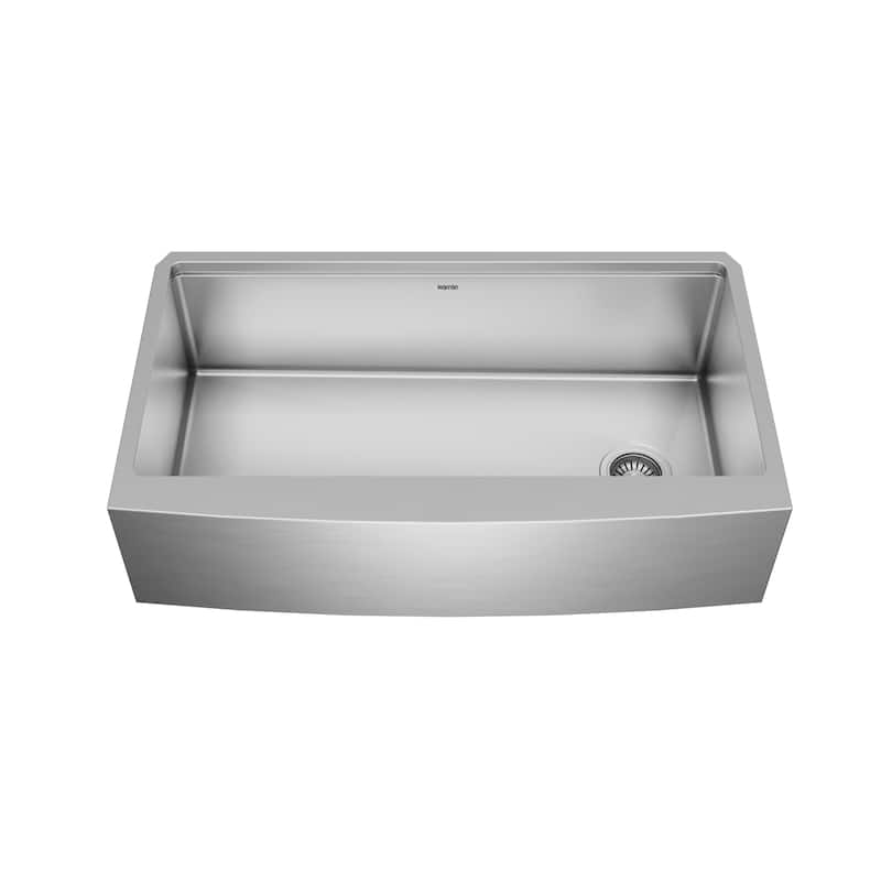 Karran Elite WSA-46-PK1 Apron Front Farmhouse 36" Single Bowl Stainless Steel Workstation Sink
