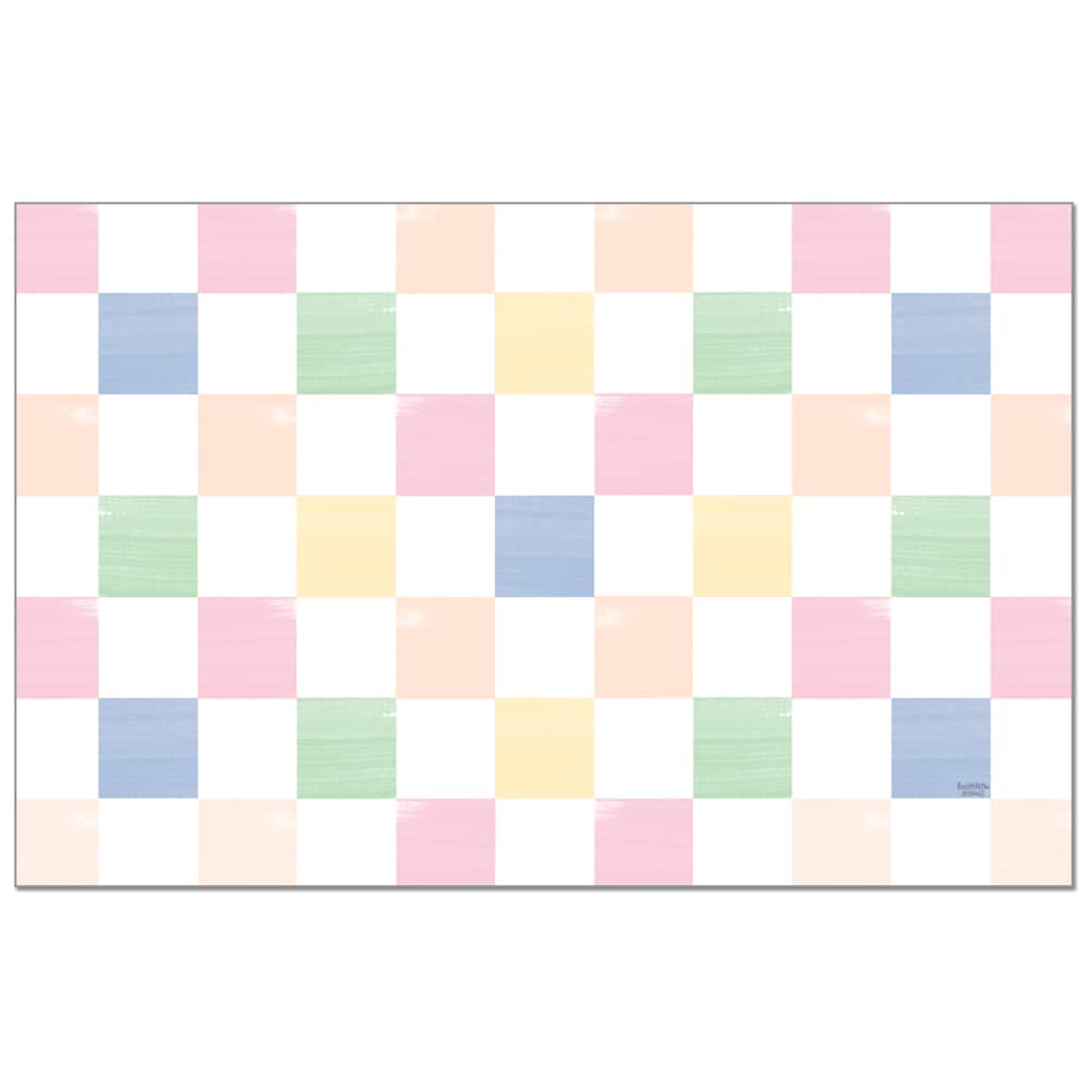 Spring Jump 24 Sheet Reusable Premium Paper Stock Placemats in Resealable Storage Bag Made in The USA 17" x 11"