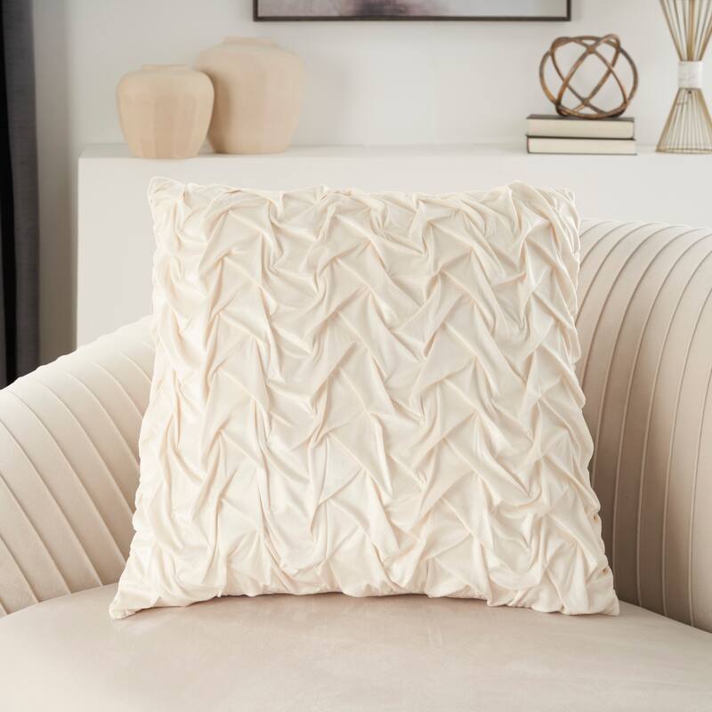 Mina Victory Lifestyle Solid Throw Pillow