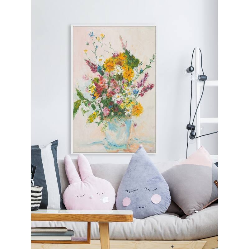 Winners Never Quit Floater Framed Print on Canvas