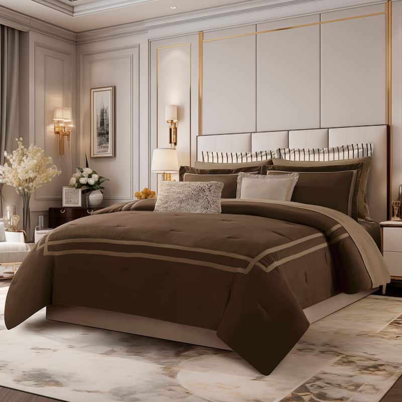 Wonderful Hotel Comforter Set Bag in A Bag 8 Piece