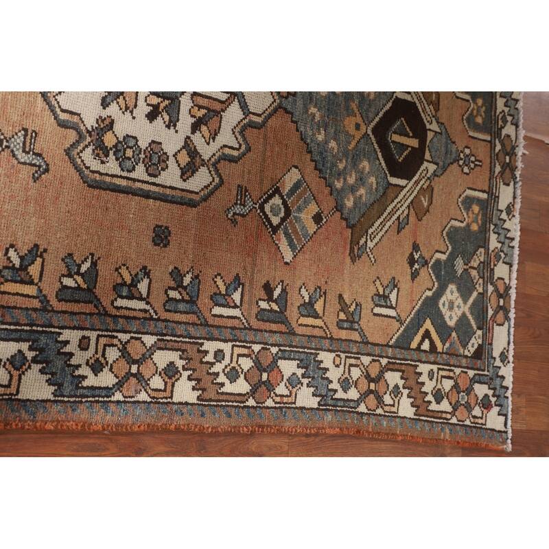 Bakhtiari Persian Accent Rug Hand-Knotted Wool Carpet - 4'4" x 6'2"