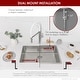 preview thumbnail 6 of 40, STYLISH 27 inches L x 18 inches W Stainless Steel 18 Gauge Single Basin Undermount Kitchen Sink with Basket Strainer