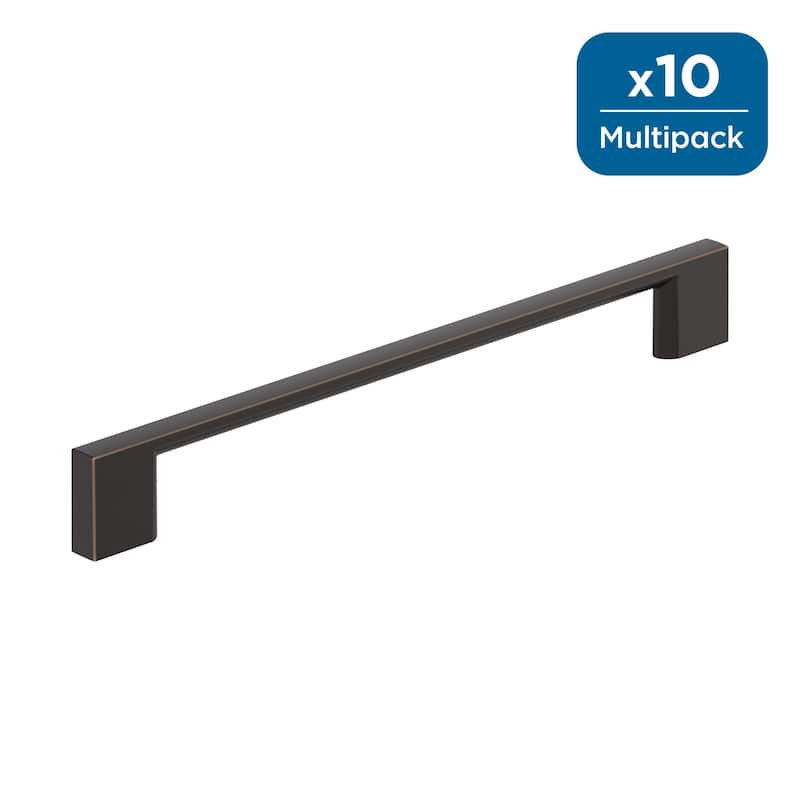 Amerock Cityscape Cabinet or Furniture Pull - 7-9/16 inch (192mm) Center-to-Center - Oil Rubbed Bronze