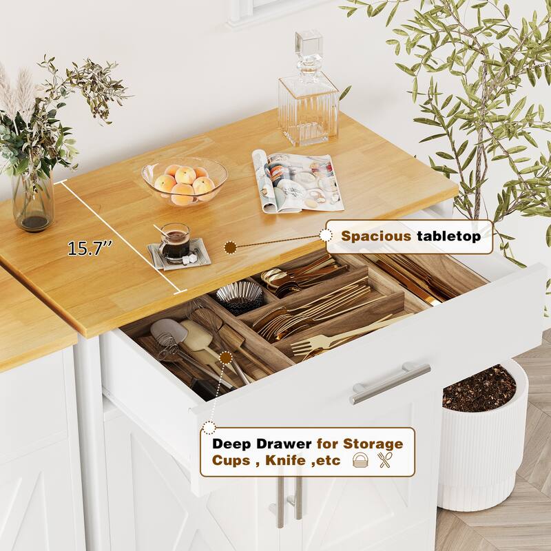 Futzca Sideboard Buffet Cabinet, Kitchen Storage Cabinet