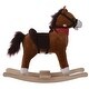 preview thumbnail 12 of 27, Kids' Plush Rocking Horse with Authentic Sounds, Soft Polyester Body, and Developmental Features for Toddlers 36 Months+
