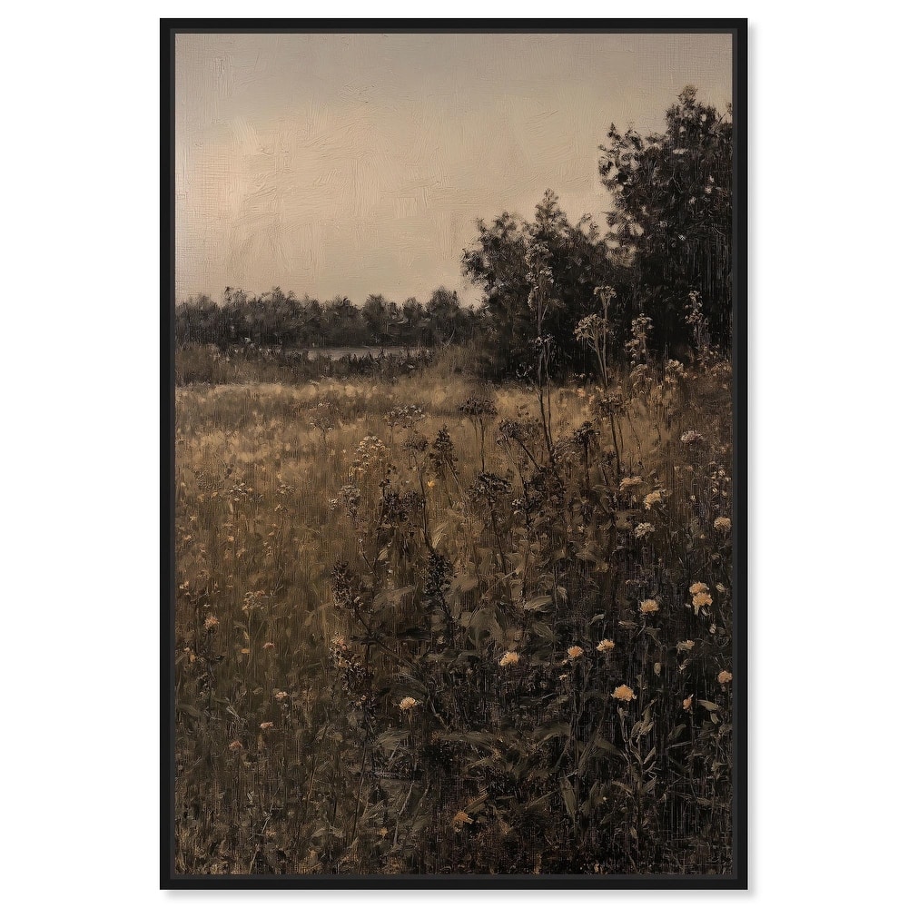 Vintage Meadow Canvas by Art Remedy