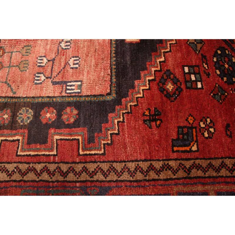 ECARPETGALLERY Hand-knotted Andelz Red Wool Rug - 4'3 x 7'3