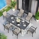 preview thumbnail 17 of 49, MAISON ARTS 7/9-Piece Patio Dining Set with Metal Rectangle Expandable Table and 6/8 Textilene Dining Chairs