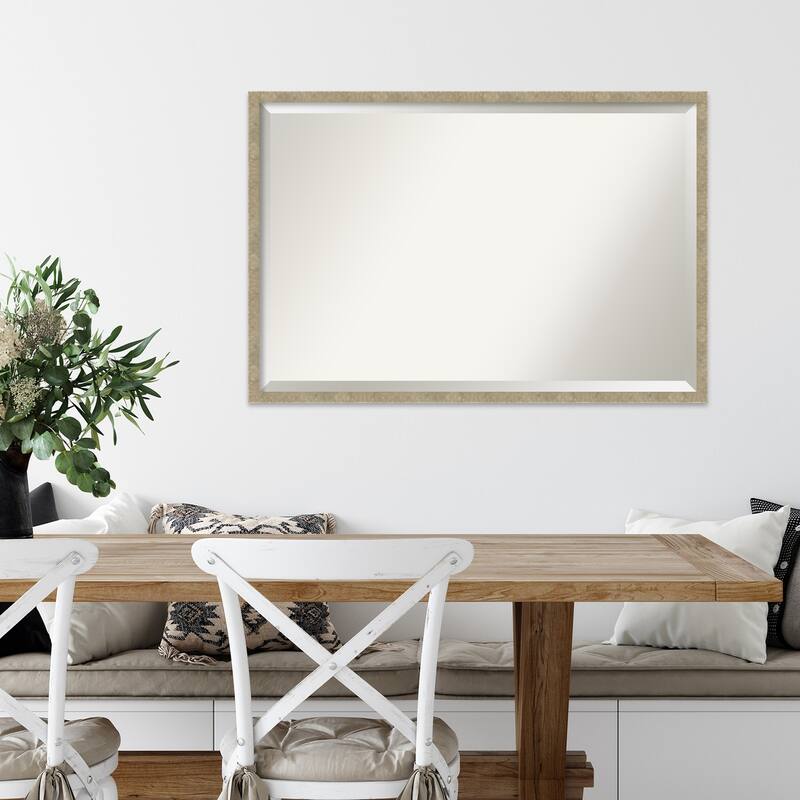 Beveled Wall Mirror - Jet Black Frame