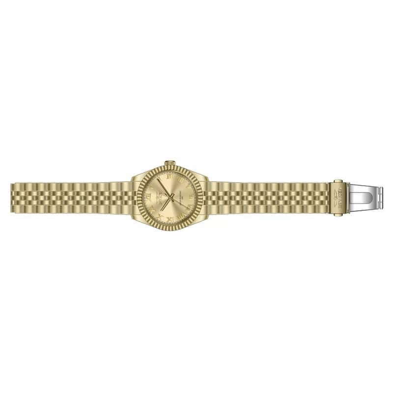 Invicta Men's 47406 Specialty Quartz 3 Hand Gold Dial Watch