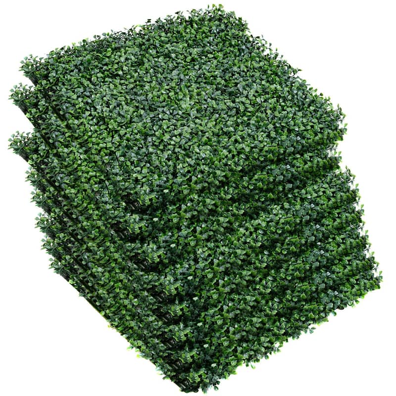 Costway 12 Artificial Hedge Plant Privacy Fence Screen Topiary