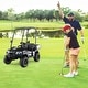 preview thumbnail 28 of 38, Costway 24V 7AH Kids Golf Cart 4WD 2 Seater Ride on Car with Sun Shade Black
