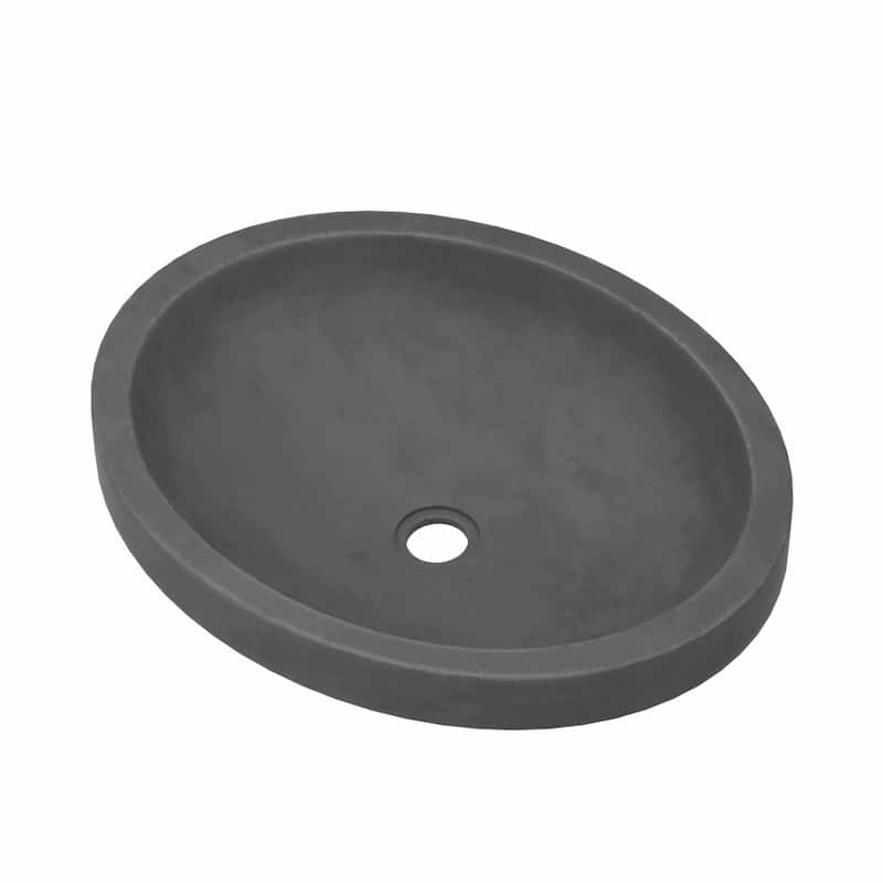 Tolosa NativeStone Drop-in/ Undermount Bathroom Sink - 19" x 16" x 4.75" - Slate