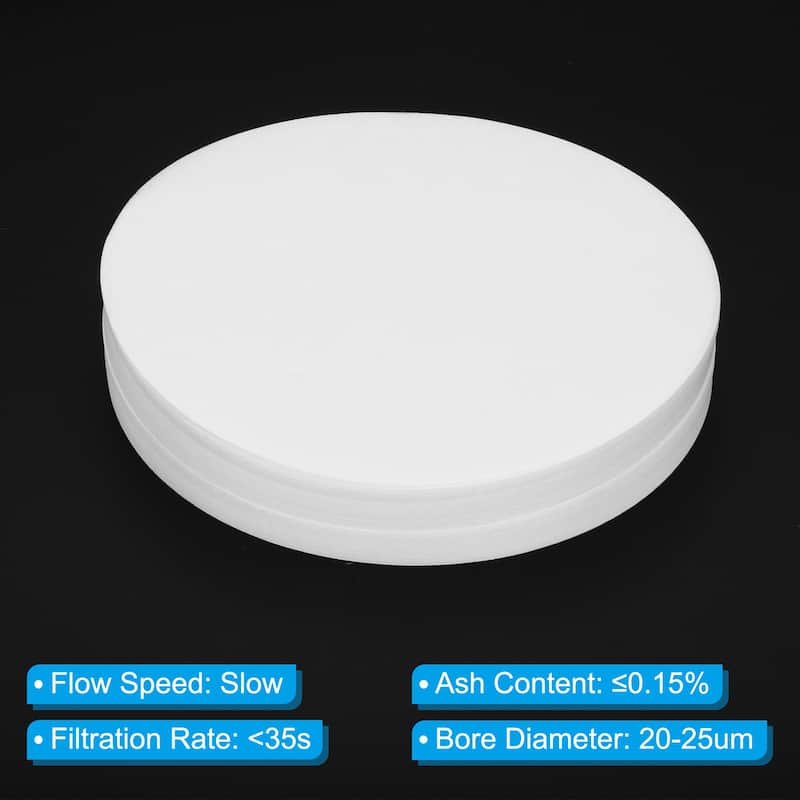 200Pcs 11cm Qualitative Filter Paper Circles, Slow Speed Round Lab Paper
