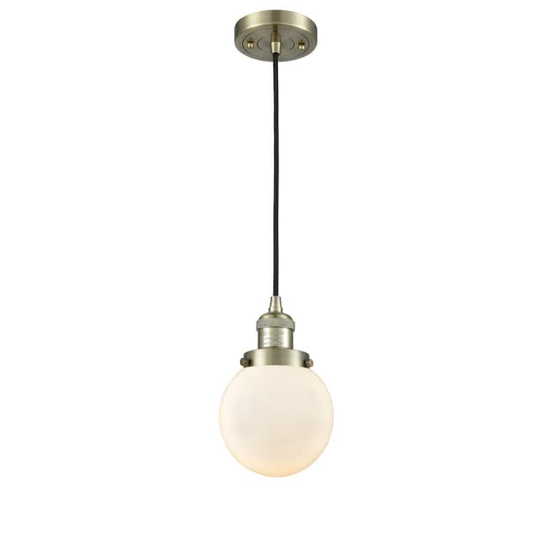 Innovations Lighting Beacon Single Light 6" Wide Mini Pendant with