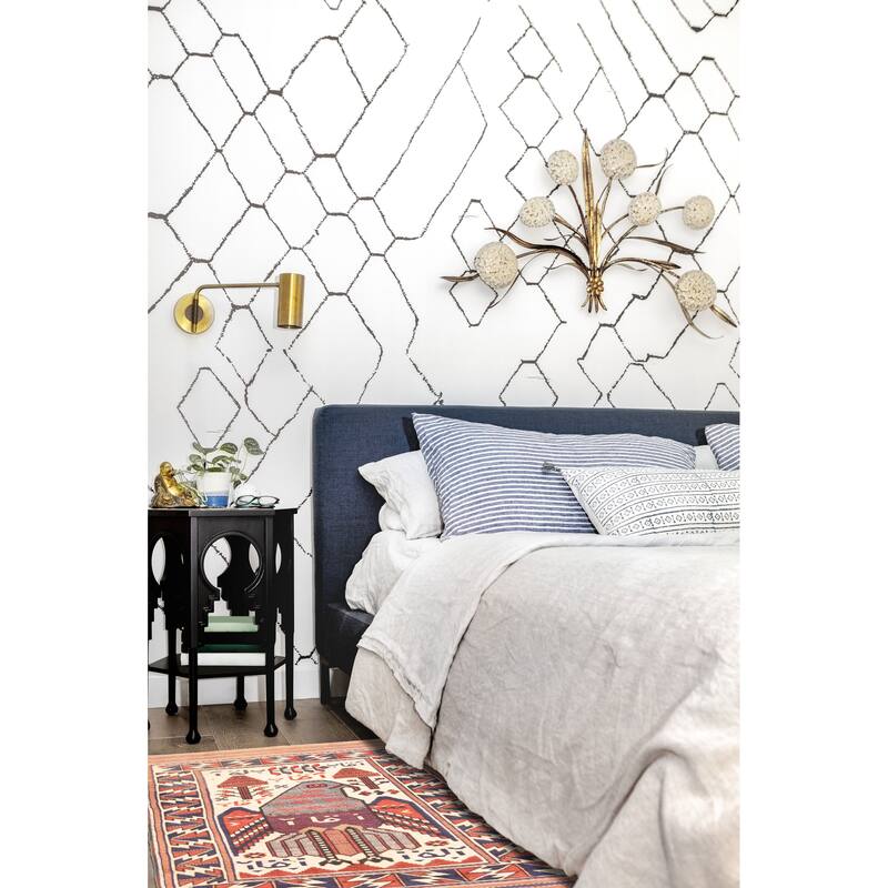 ECARPETGALLERY Hand-knotted Teimani Cream Wool Rug - 3'0 x 4'3