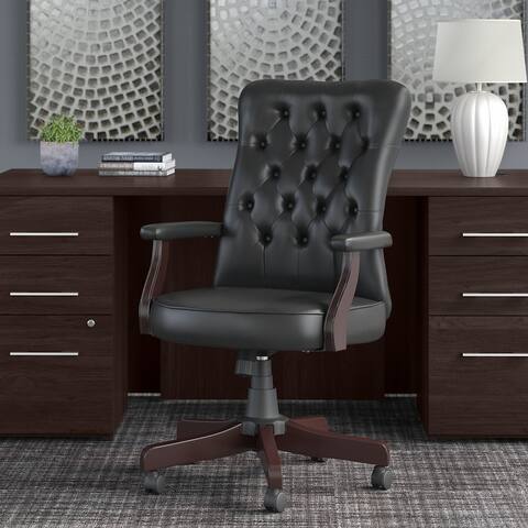 Salinas High Back Tufted Office Chair with Arms by Bush Furniture