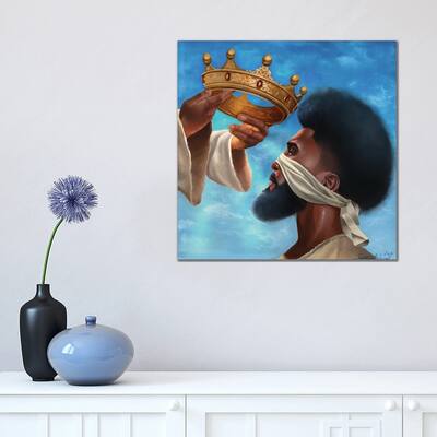 iCanvas "Crown Me Lord (Man)" by Salaam Muhammad Canvas Print