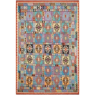 Bauhaus Turkish Kilim King Hand-Woven Area Rug - 8'3