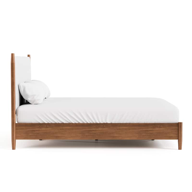 Furniture of America Beau Midcentury 3-Piece Boucle Platform Bedroom Set