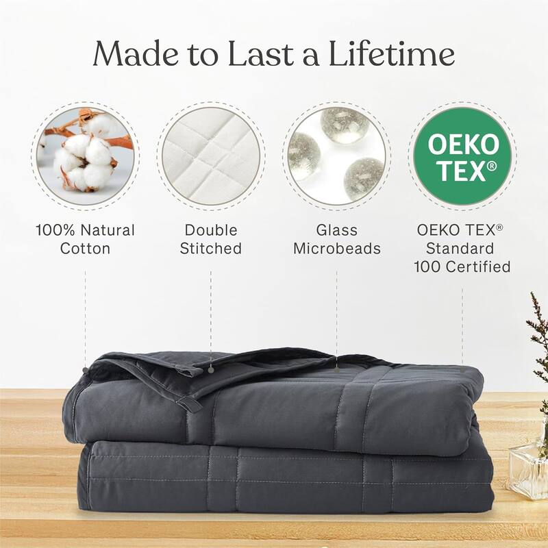 Cool Cotton Weighted Blanket - 20lbs Full/Queen